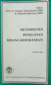 Metodologi Penelitian Bidang Kedokteran